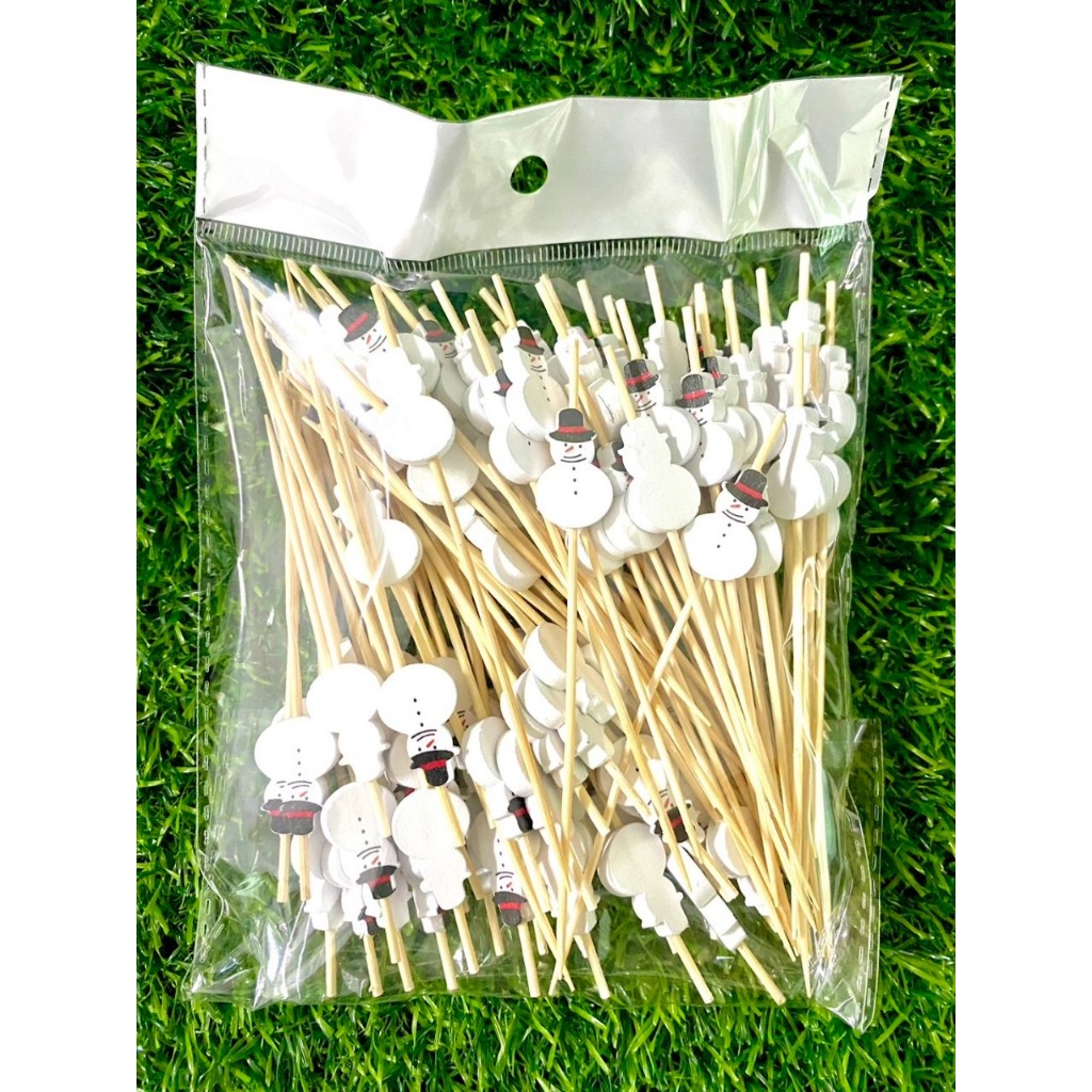 Greenearth ไม้จิ้มคอกเทล ไม้จิ้มแฟนซี ความยาว12ซม. (แพ็คละ100ชิ้น) ราคา ถูกที่สุด ดีลบีเคเค แกลเลอรีภาพที่ 4