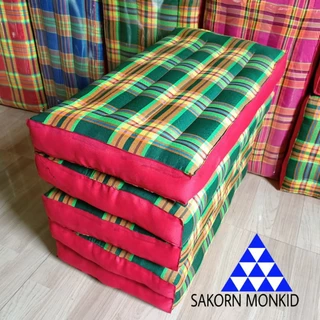 2 ฟุต⭐ ที่นอนนุ่นลายสก็อต Size (ก60 x ย 165-170 x ส8 ซม) ยัดด้วยนุ่นแท้ 100%.