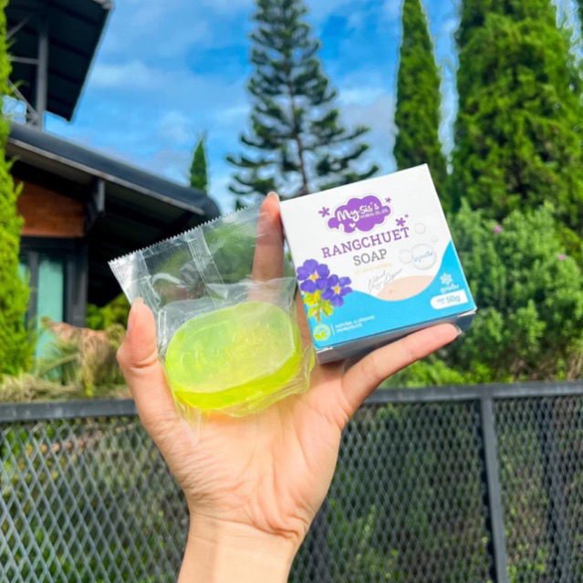 สบู่รางจืด 𝟒 ก้อนแถมถุงตีฟอง•สบู่ลดสิวลดฝ้า หน้าขาวใส การันตีสิวยุบรอยจาง Acne Soap ของแท้•สบู่ทับทิมไวท์ สบู่แบร์รี่