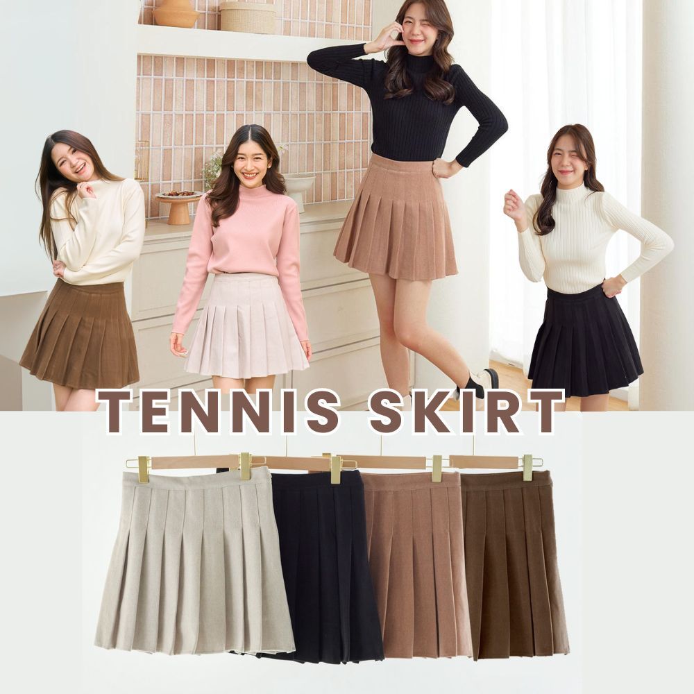 Coatmatter - Tennis skirt กระโปรงเทนนิส ผ้าหนา มีซับใน ทรงสวย