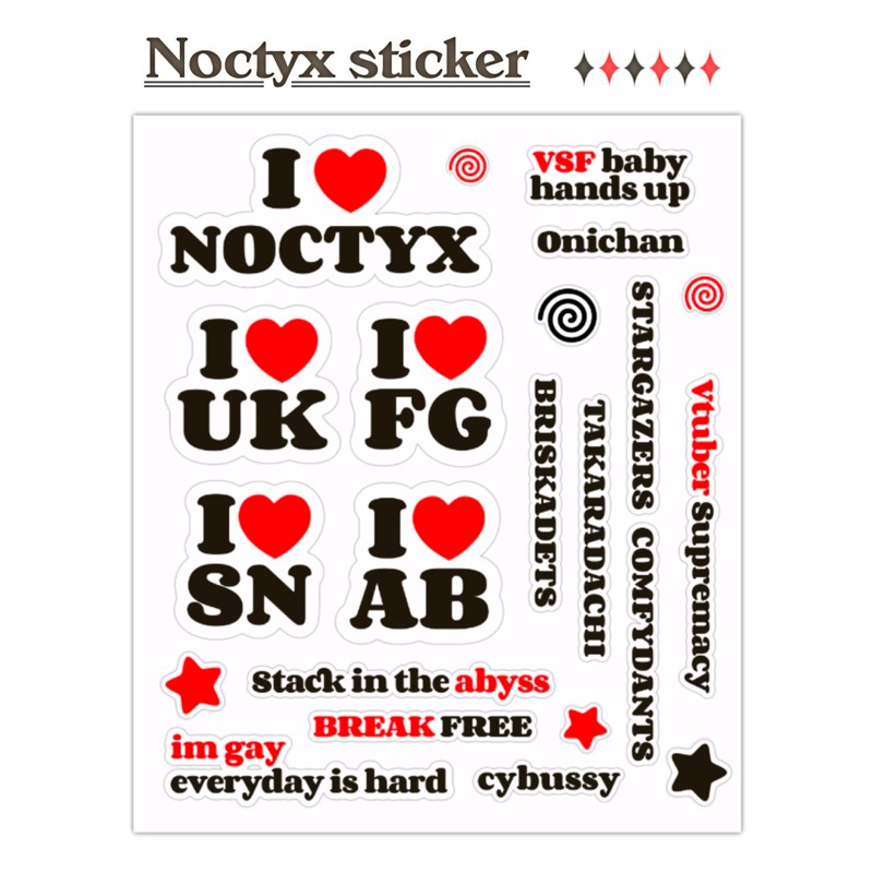 ( himoomood ) sticker NOCTYX nijisanji en