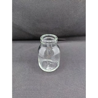 ขวดแก้วใส DIY 50 ml.สูง 8 ซม.พร้อมจุกปิดขวดแบบจุกยาง No.10 (เจาะ 2 รู)