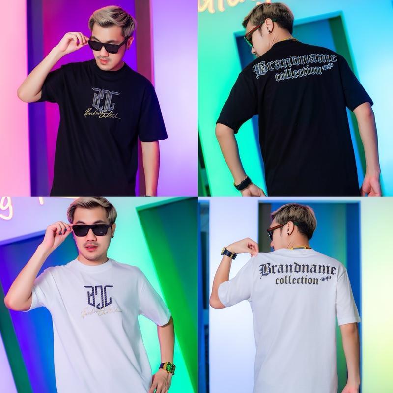 เสื้อยืดแนวสตรีทลำลองผลิตจากผ้าฝ้ายแท้ สวมใส่สบายและทนทาน เหมาะสำหรับคู่รัก