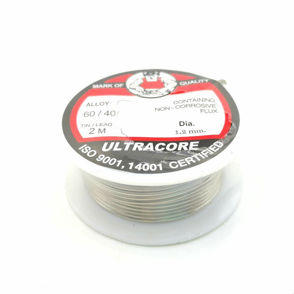 ตะกั่ว 2 เมตร ULTRACORE 1.2mm 60/40 (รับประกัน 1 เดือน) สินค้ามีพร้อมส่งในไทย ราคา ถูกที่สุด ดีลบีเคเค แกลเลอรีภาพที่ 2