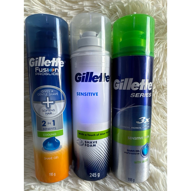 ยิลเลตต์ ซีรี่ส์ เจลโกนหนวด 195 กรัม Gillette Series Shave gel moisturizing Gel 195 g.
