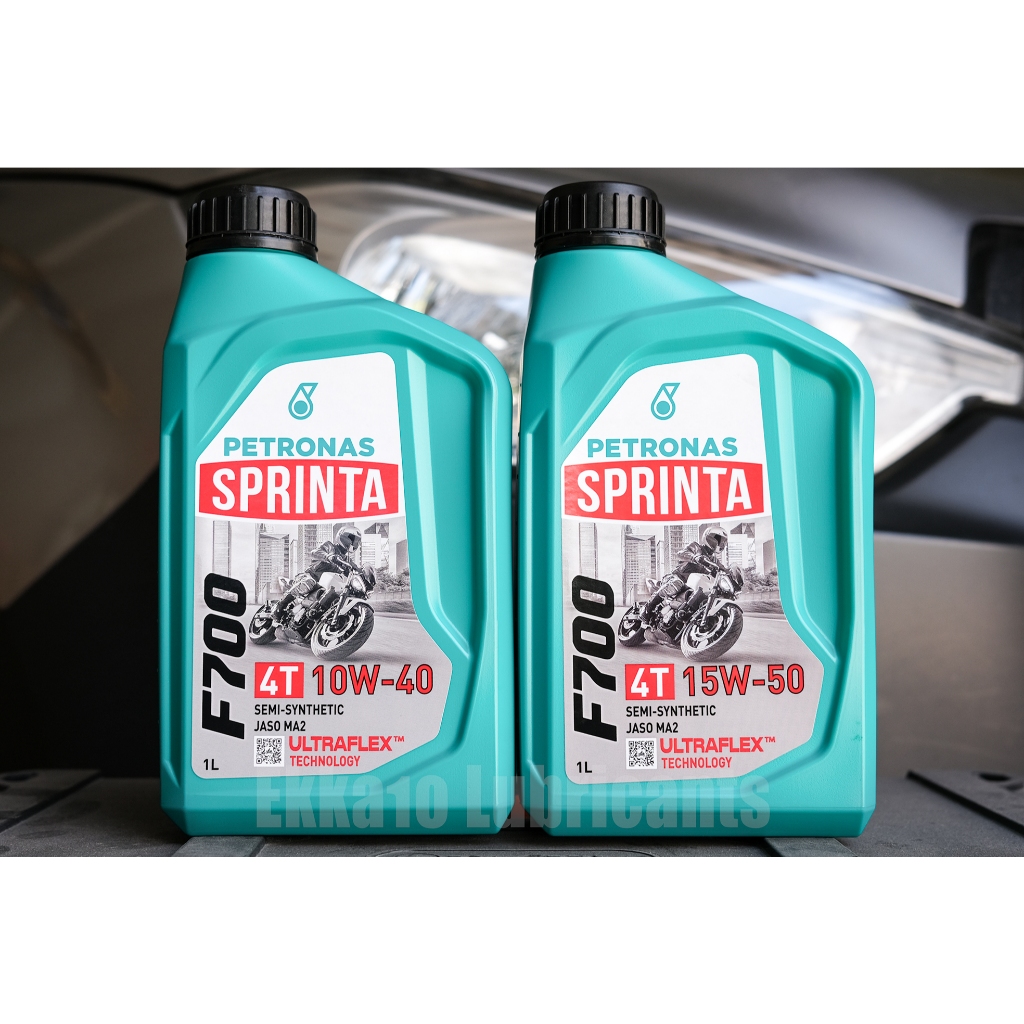 *มาใหม่* Petronas Sprinta F700 4T 15W50 10W40 ขนาด 1 ลิตร น้ำมันเครื่องกึ่งสังเคราะห์
