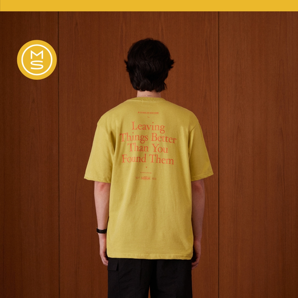 Mustard Leaving Things Better Tee - Lime | เสื้อยืด ผ้านุ่มพิเศษ