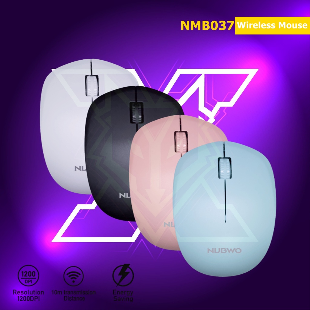 มาส์ไร้สาย รุ่น NMB037 เชื่อมต่อผ่าน Wireless 2.4 Ghz ขนาดกระทัดรัด พกพาได้สะดวก ประหยัดแบตเตอรี่ ช่วยให้การตอบสนองได้ดี