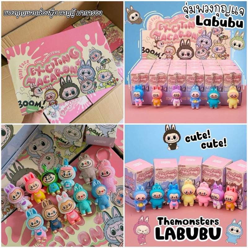 [ใหม่] กล่องจุ่มพวงกุญแจ ลาบูบู้ Labubuu box 24 ตัว น่ารักสุดๆ