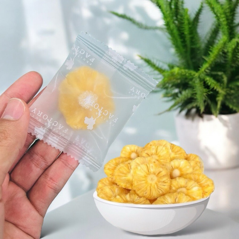 สับปะรดอบแห้ง ตราPatta 齋·حلال  สับปะรดภูแล อบแห้ง เกรดพรีเมี่ยม สูตรหวานน้อย สับปะรด