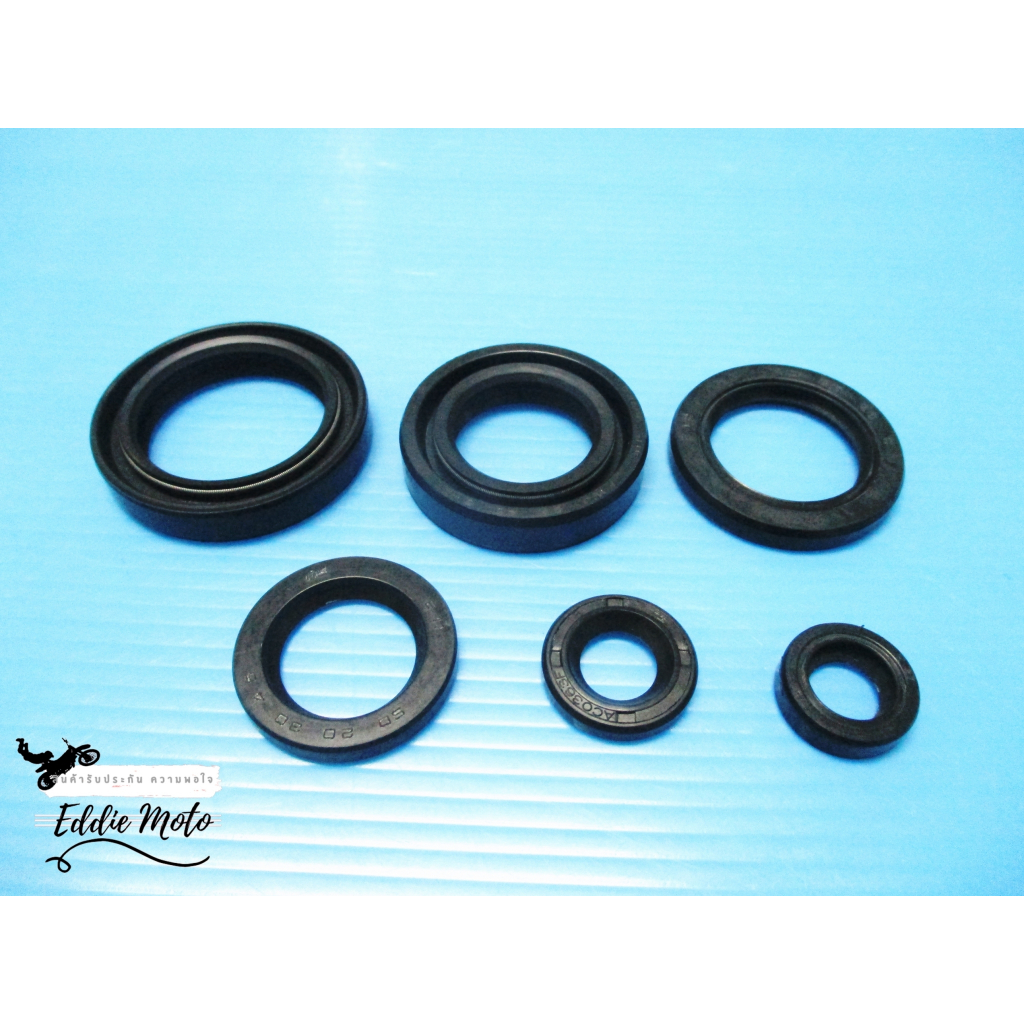 YAMAHA JR120 -- ENGINE SEAL SET // ชุดซีลเครื่อง สีดำ