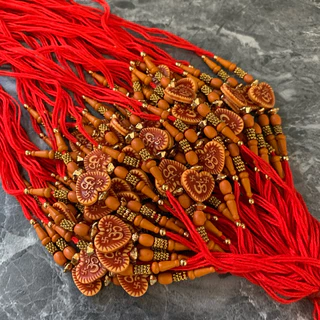 BC06-7 เชือกแดงมงคล_สายรัคคีrakhi (เชือกผูกข้อมือ)