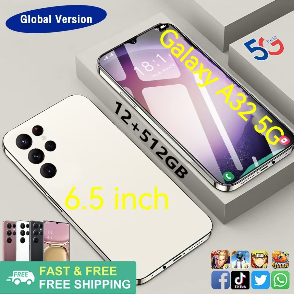 Samsung Galaxy A32 6.5 -inch รองรับ Dual SM Card Smart 4G/5G 16GB+512GB เกมหน่วยความจำขนาดใหญ่อ่านการสนับสนุนทางสังคมอิน
