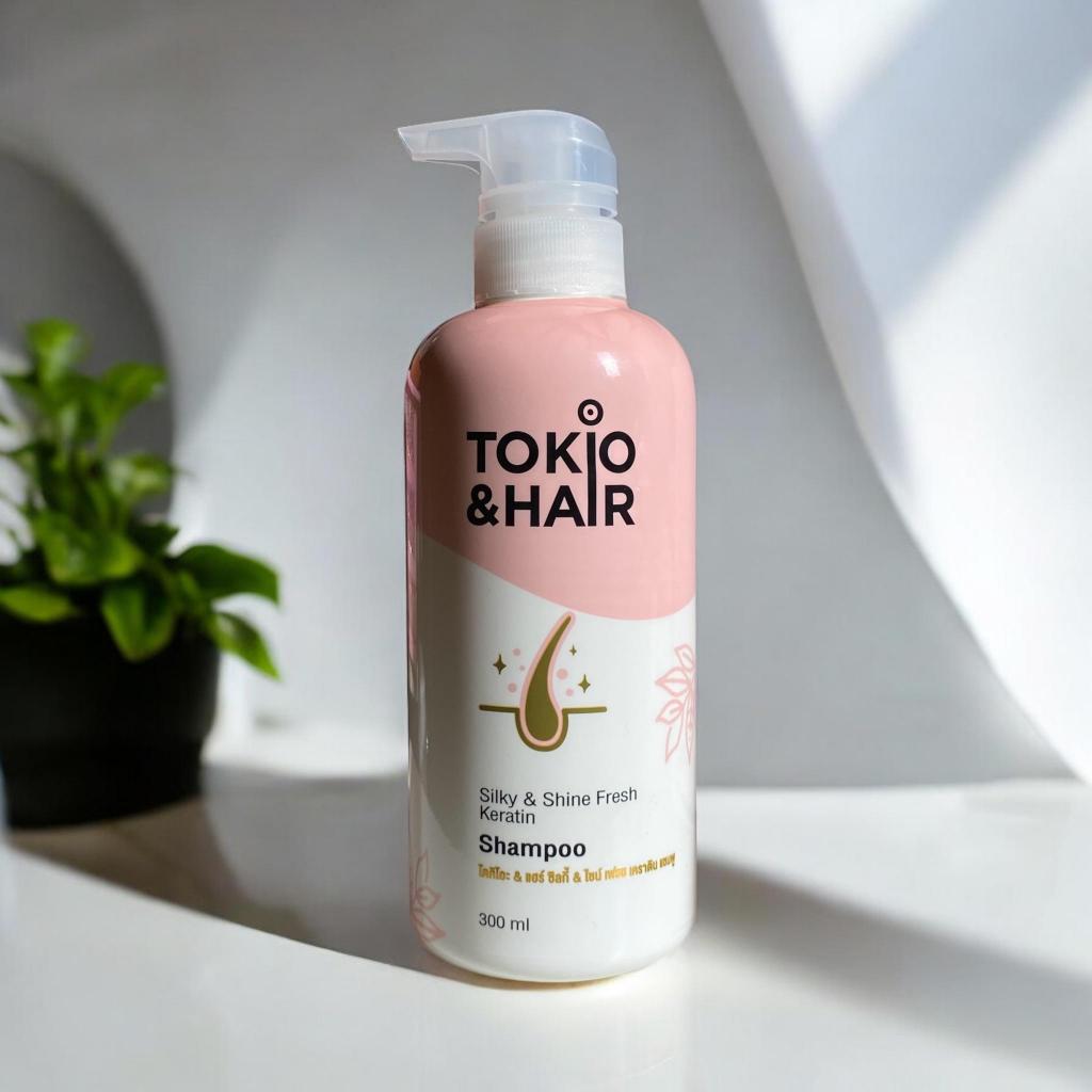 Live แชมพูโตคิโอะ Silky&shine Fresh keratin (เฉพาะไลฟ์)