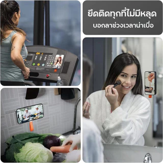 ที่ยึดโทรศัพท์แม่เหล็กพกพา แรงดูดสูง ติดแน่นบนกระจกและพื้นผิวเรียบ มาพร้อมสายดึง ใช้งานสะดวก