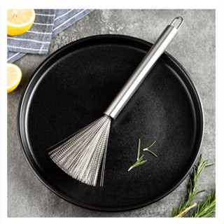 แปรงสเตนเลส ทําความสะอาดหม้อ ชาม กระทะ และกระทะ พร้อมส่ง!!