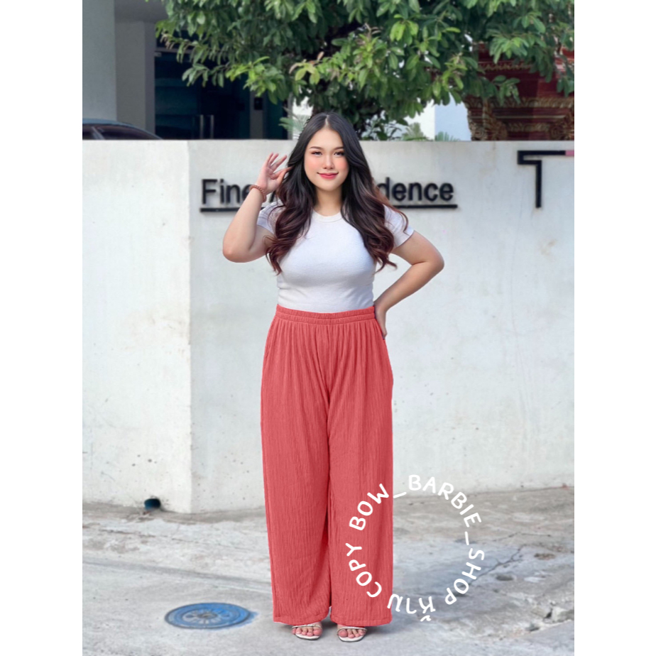 A015 กางเกงท็อฟฟี่ขายาว สาวอวบ เอว 28-50″ ยางยืดรอบตัว ผ้าท็อฟฟี่นุ่มยืด ใส่สบาย สีสันสดใส ราคา ถูกที่สุด ดีลบีเคเค แกลเลอรีภาพที่ 2