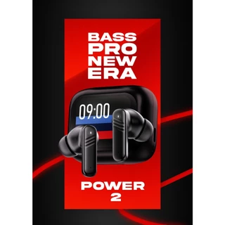 Basspro Power 2 หูฟังบลูทูธ ทัชสกรีน แบบ in-ear ระบบ ANC + ENC แท้ 100% เบสหนัก เสียงใส