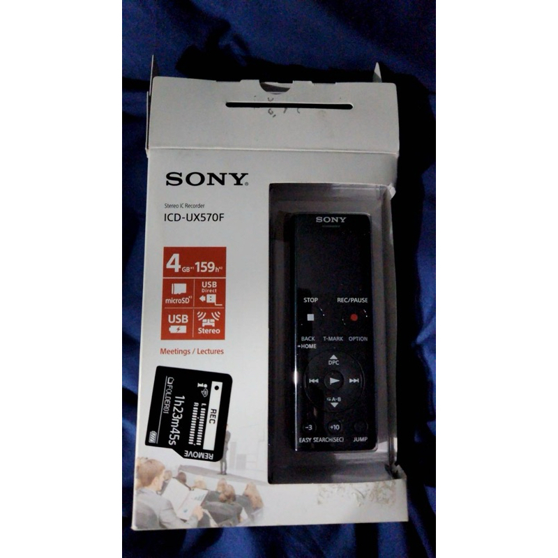 Sony รุ่น ICD-UX570F Digital Voice Recorder UX Series UX570