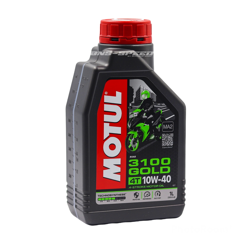 น้ำมันเครื่อง MOTUL 3100 GOLD 10W-40 1ลิตร สำหรับรถจักรยานยนต์ 4 จังหวะทุกประเภท