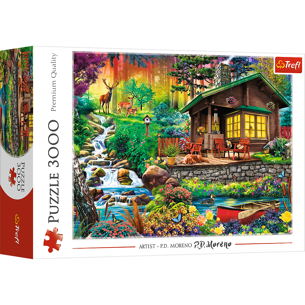 TREFL Jigsaw จิ๊กซอว์ จำนวน 3000 ชิ้น รุ่น Cabin in the woods (116x85 cm.) นำเข้าจากยุโรป พร้อมส่ง