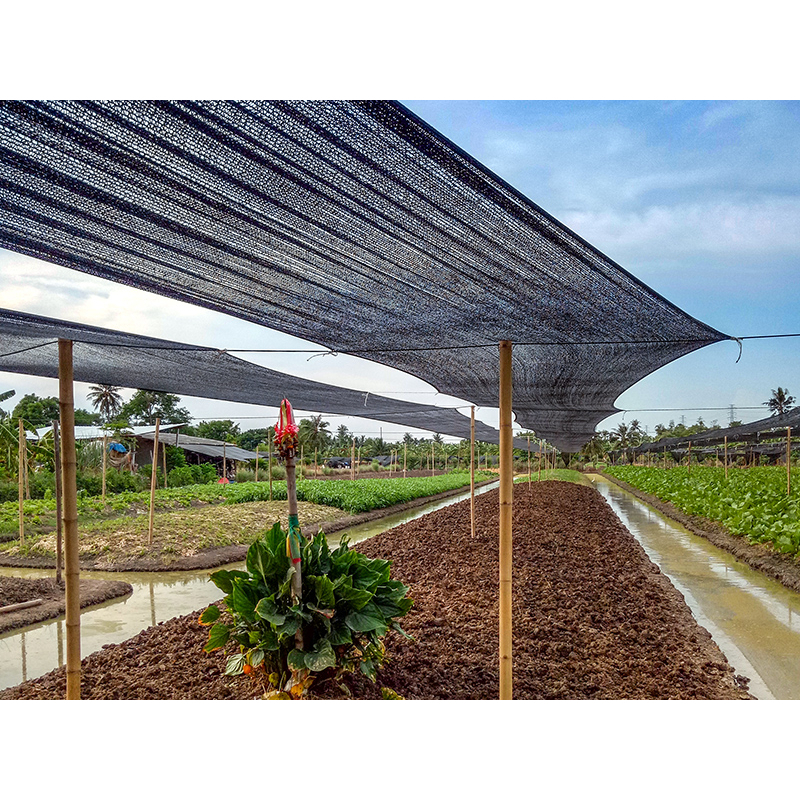 สแลนกันแดด (หน้ากว้าง2เมตร) กรองแสง70% 90% [สีดำ] ที่กรองแสง ที่กันแดด กันสาดผ้าสแลน - รูปที่ 7