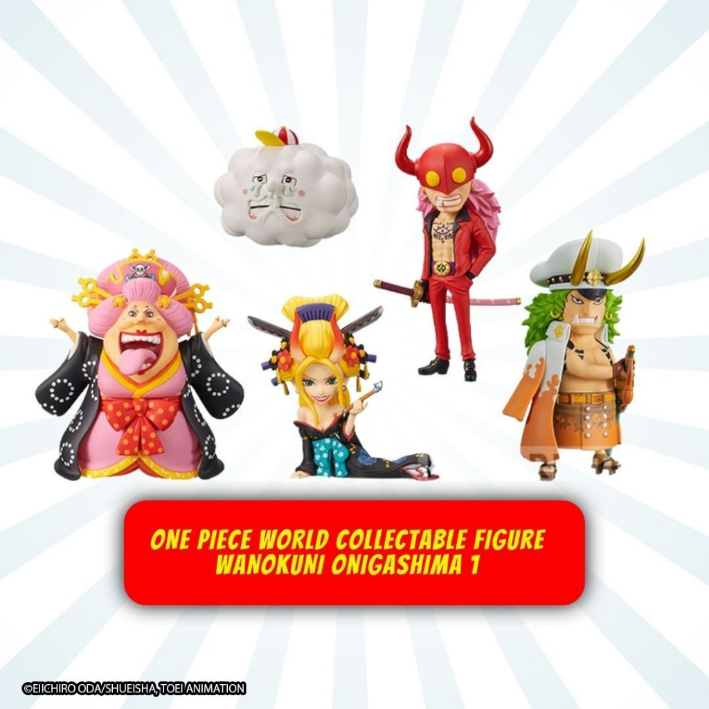 Bandai(บันได) BANPRESTO WCF SET-5-ONE PIECE WORLD COLLECTABLE FIGURE -WANOKUNI ONIGASHIMA 1 -SET-5