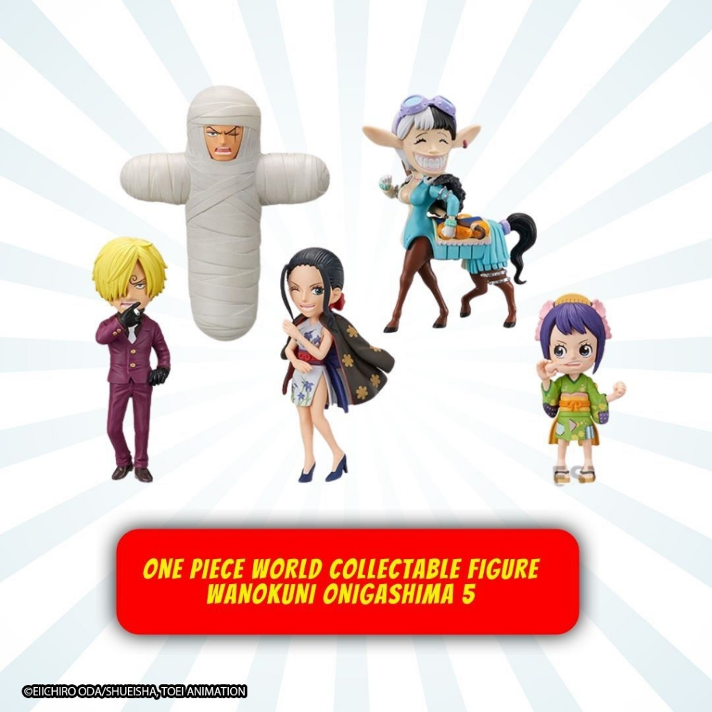 Bandai(บันได) BANPRESTO WCF SET-5-ONE PIECE WORLD COLLECTABLE FIGURE WANOKUNI ONIGASHIMA 5 -SET-5