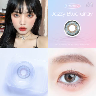 Angel Zone คอนแทคเลนส์ รุ่น Jazzy Blue Gray 14.2 (รองรับสายตาปกติและค่าสายตาสั้น -0.50 ถึง -7.00)