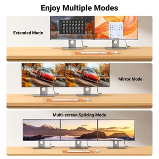 UGREEN รุ่น DP125 สายเคเบิลไนล่อนถัก DisplayPort Male to HDMI รองรับ 4K 30Hz สําหรับมอนิเตอร์ HDTV โปรเจคเตอร์ แล็ปท็อป