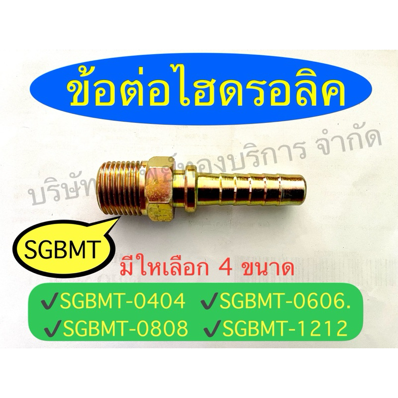 ข้อต่อไฮดรอลิคSGBMT เกลียวG มีให้เลือกG1/4, G3/8, G1/2, G3/4, อุปกรณ์ไฮดรอลิค SAPTHONGBORIKAN