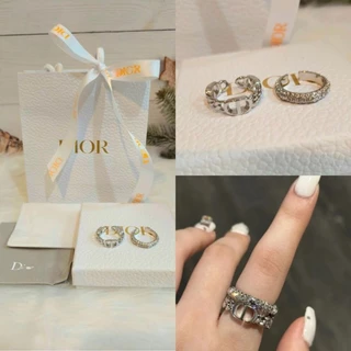 แหวนแฟชั่น แหวนคู่Freesize วัสดุสแตนเลสแท้+เพชรcz งานหนา ไม่ลอก ไม่ดำ งานปั้มพร้อมอุปกรณ์ครบเซ็ต