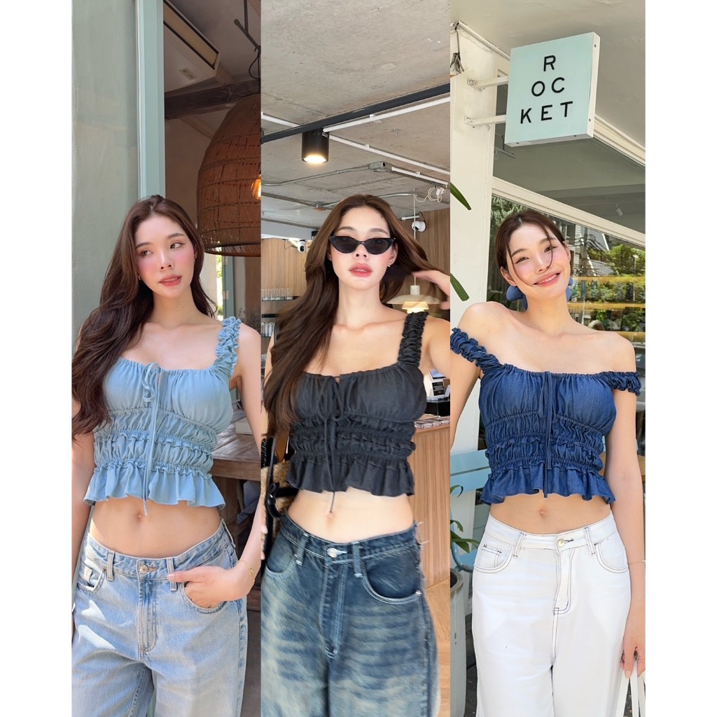 Sister.rrr : HARI TOP เสื้อสายเดี่ยวจั้มเอว
