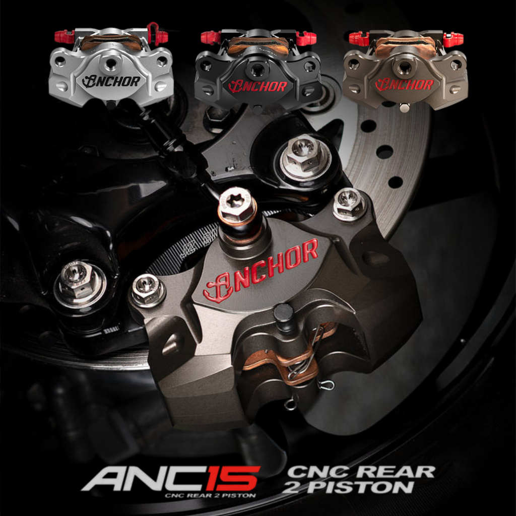 Anchor 🇹🇼 ปั๊มเบรค 2 pot 84mm. ด้วง ANC-15 - Made in Taiwan ปั๊ม อลูมิเนียม CNC ANC15