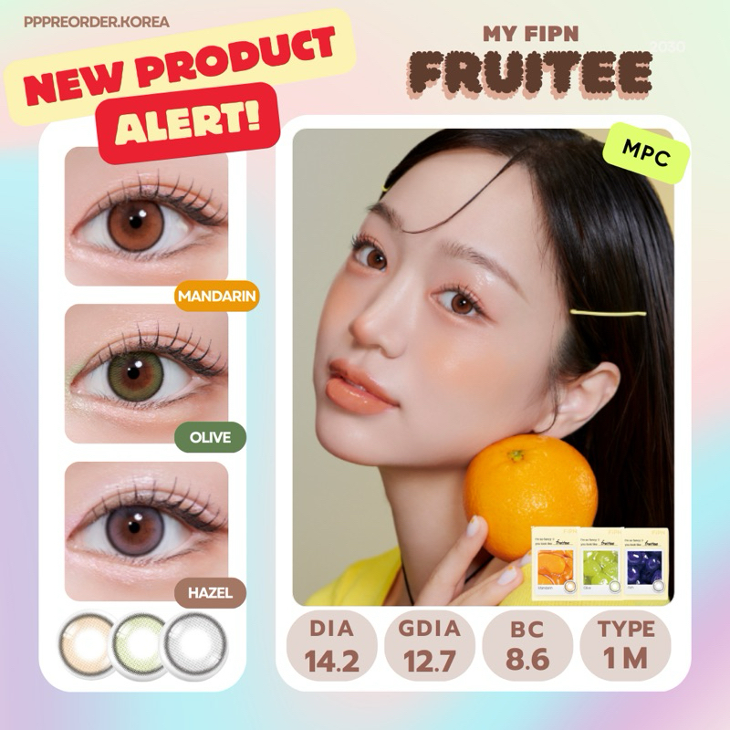 พร้อมส่ง MY FIPN รุ่น Fruitee เลนส์เกาหลีสุดคิ้ว