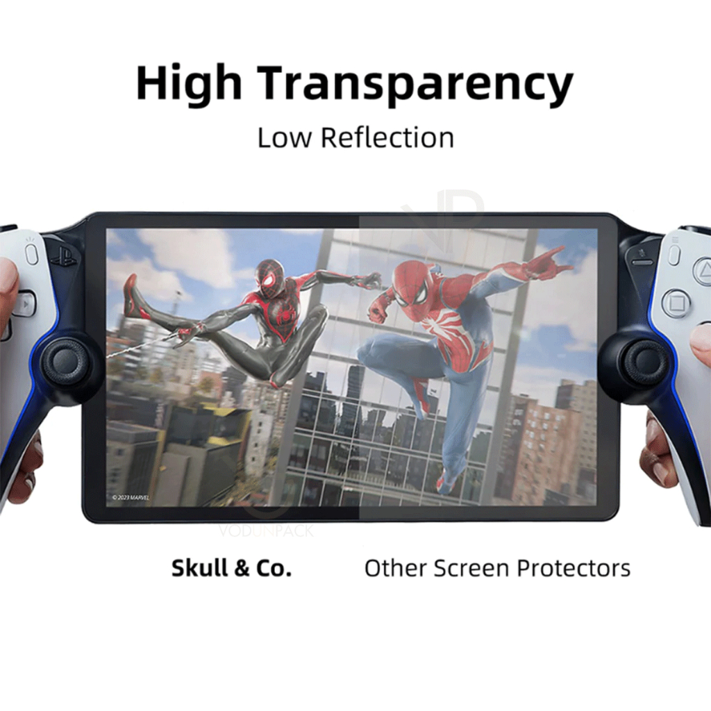 [Skull Co.] 9H PS PORTAL STORNG RHINO 2.5D กระจกกันรอย เต็มจอ สุดแกร่ง จาก Skull Co ชุดแพ๊ค 2 ชิ้น Playstation Protal