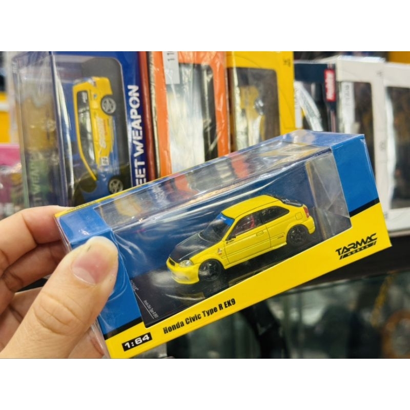 Model spoon Honda Civic ek 3Door ek9 Car Model Collection แท้ tarmac ฮอนด้า ซีวิค โมเดลรถเหล็ก รายละ