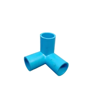 ข้อต่อสามทาง​ สามทางฉาก​ PVC ขนาด​ 1/2 นิ้ว​ (4 หุน), สามทาง​ 3/4 นิ้ว, สามทาง 1 นิ้ว