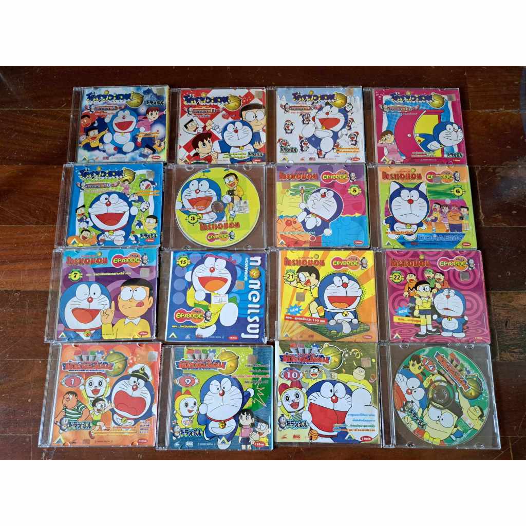 VCD วีซีดี การ์ตูน Doraemon โดราเอมอน คละหลายแผ่น (มือ 2) ชุด 1