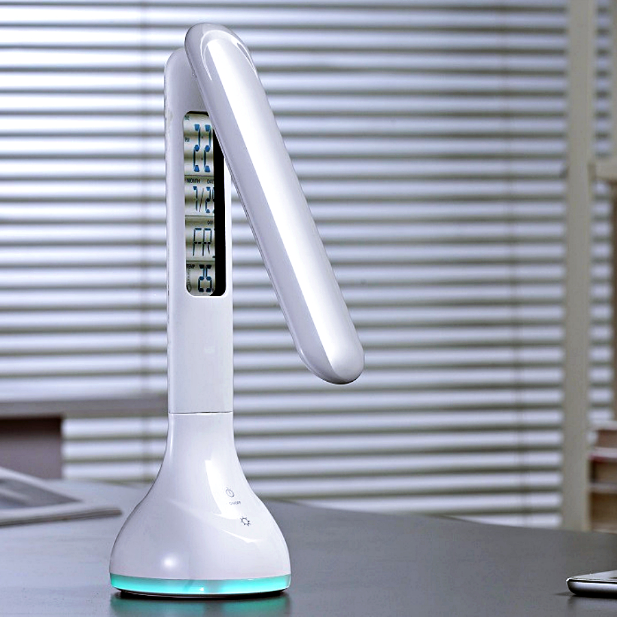 โคมไฟตั้งโต๊ะ โคมไฟอ่านสือ Table lamp Led 4w แบบไร้สาย ชาร์จแบต USB ปรับ3ระดับ มาพร้อมหน้าจอ Digital