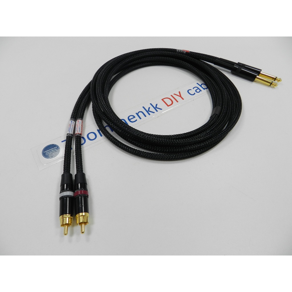สายสัญญาณเสียงรุ่นเล็ก Canare L-4E5AT Rca to 6.35 Ts mono (L-R สองเส้นคู่) - รูปที่ 3