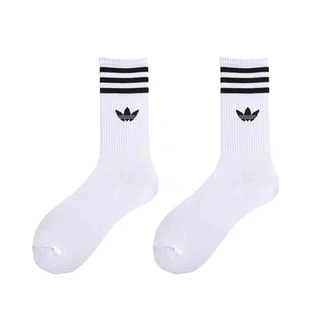 [ส่งจากไทย] ADIDASถุงเท้าข้อยาว แฟชั่น กีฬา ผู้ชายผู้หญิงใส่ได้ ผ้าฝ้ายผ้าดีใส่สบาย