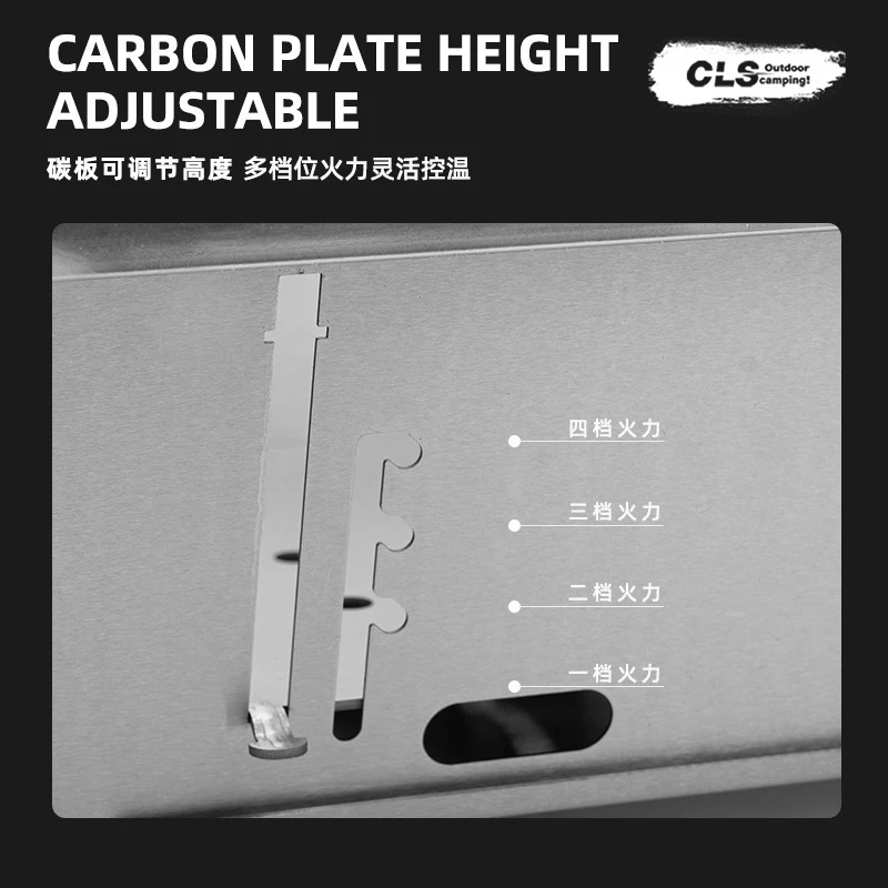 📣พร้อมส่ง📣 BBQ IGT Stove CLS เตาย่างเเค้มปิ้ง ปรับความสูงเตาได้ เตาย่างพับได้ เตาย่างสแตนเลส thumbnail 7