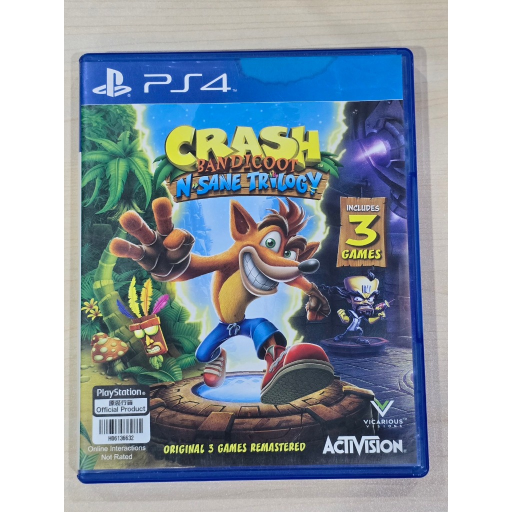 Ps4 Crash Bandicoot N Sane Trilogy มือ2 พร้อมส่ง