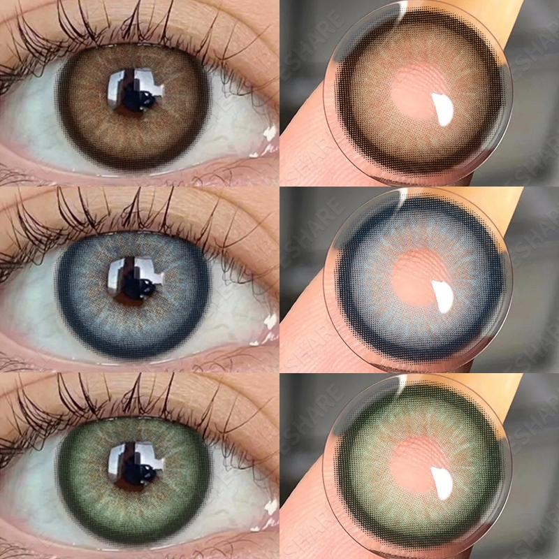 {COD}-Eyeshare Asura คอนแทคเลนส์สีเทา 1 คู่ 14.5 มม. คอนแทคเลนส์สีตาโต 1 คู่ ปริมาณน้ำ 38% ใช้หนึ่งปี ส่งฟรี