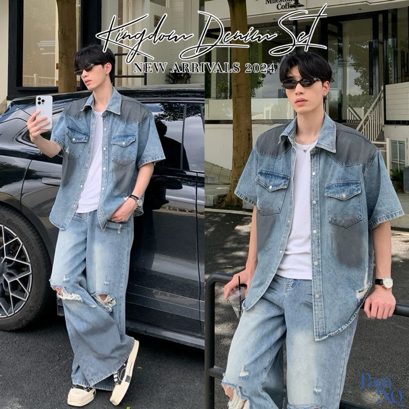PAPA.XQ KINGDOM DENIM SET (NEW! ชุดเซตยีนส์เข้าใหม่ พร้อมส่ง )