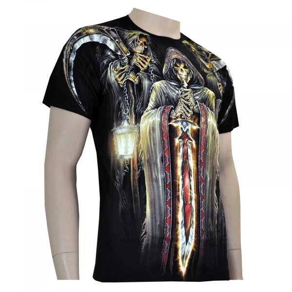 เสื้อยืด คอกลม สีดำ เรืองแสง สุดเท่ห์fhd,18 เสื้อยืดสกรีน คอตตอน 100%  เสื้อคอกลมเรืองแสง แนวเท่ห์ ส