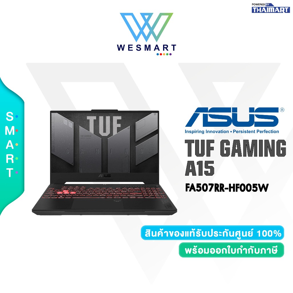 (0%) ASUS NOTEBOOK TUF GAMING A15 FA507RR-HF005W : Ryzen7 6800H/RTX 3070/16GB DDR5/1TB SSD/15.6",FHD