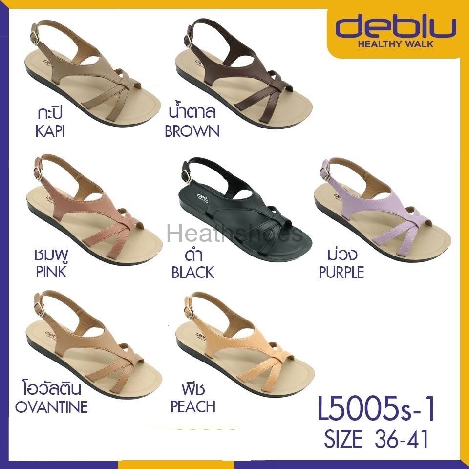 รองเท้าแตะรัดส้น (ปรับสายรัดได้) DEBLU เดอบลู รุ่น L5005s-1