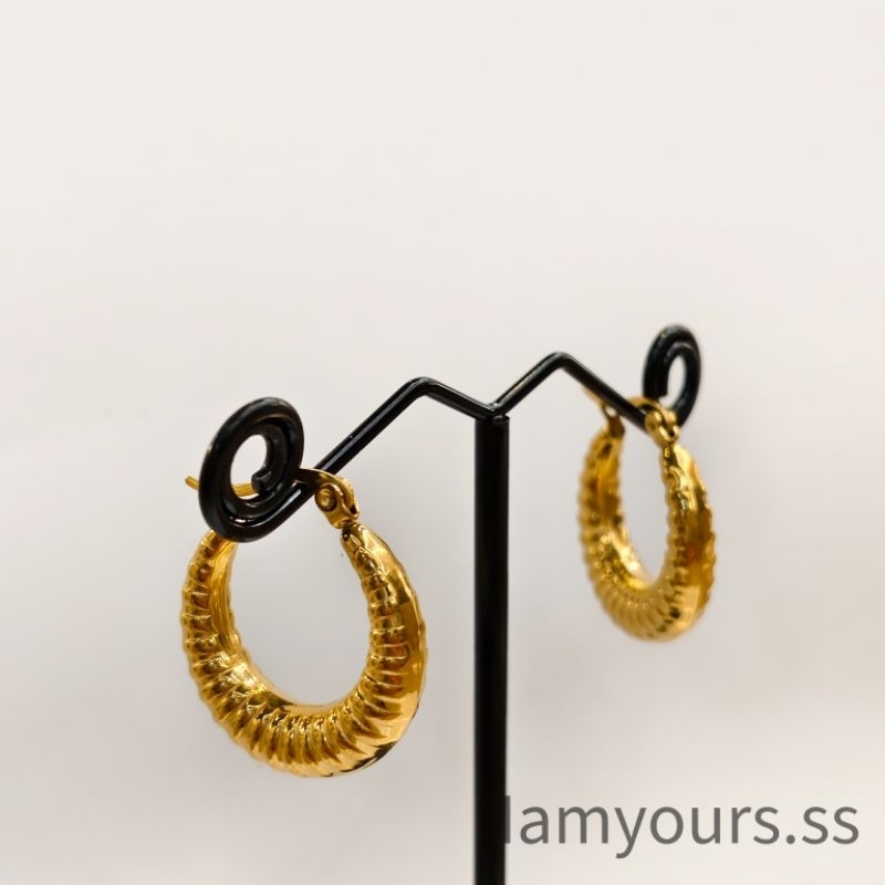 ต่างหูห่วงแนวสายฝอ งานสแตนเลส 316L